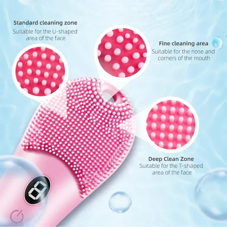 9-Gear Electric Skin Scrubber Facial Brush